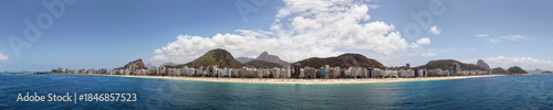 Photos Rio de Janeiro, Brazil, aerial view panorama of Copacabana Beach, Ipanema, the c