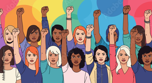 Empowered Women A Diverse Group United in Strength and Solidarity