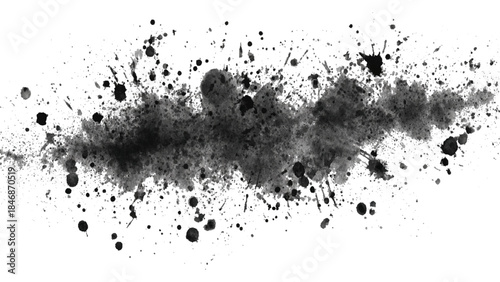 Grunge hand drawn paintbrush stroke frame with rough textured. abstract black grunge brushstroke border vector background design.