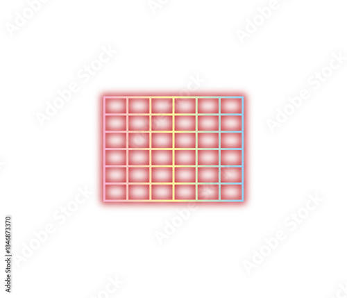 Square Grid Pattern PNG | Minimal Geometric Tile Design
