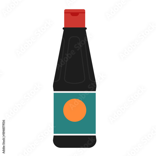 Dark Soy Sauce Bottle Graphic Design