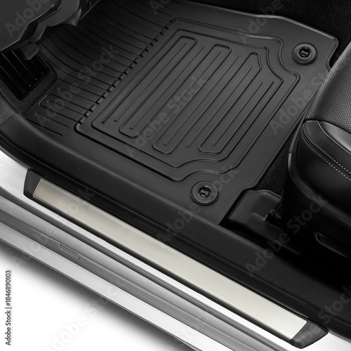 Wallpaper Mural Luxury car floor mats in black plastic Torontodigital.ca