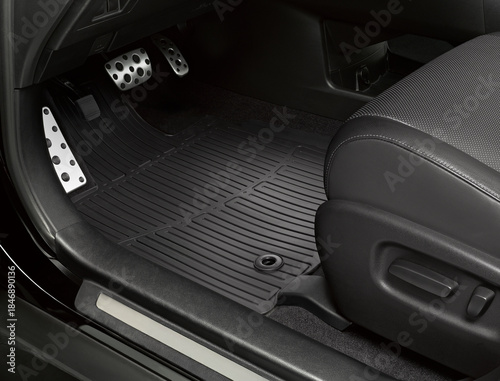 Wallpaper Mural Luxury car floor mats in black plastic Torontodigital.ca