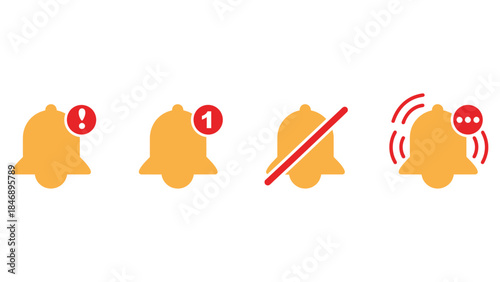 Notification icons for alert messages