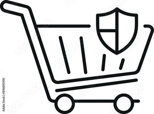 A conceptual line art icon representing global warming with a melting planet earth under a strong sun