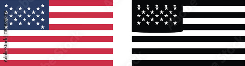 American Flag Symbolism A Detailed Look at the Stars and Stripes and its Black and White Representation