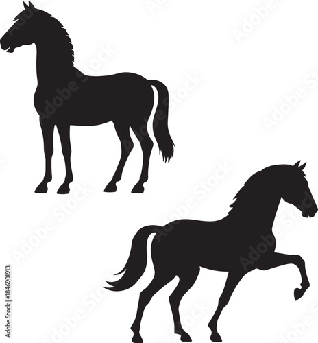 silhouette of a horse ,horse silhouette vector ,horse, animal, silhouette, farm, illustration, running, stallion, horses, art, sport, tail, race, outline, equine, nature, vector, black, animals, mamma