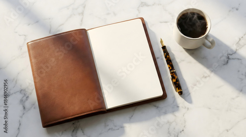 notebook and pen