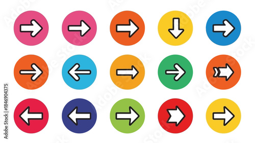 Set of Arrow Icons in Various Colors and Directions for Design Elements on White Free Download Set of Arrow Icons in Various Colors and Directions for Design Elements on White - GFXLoad