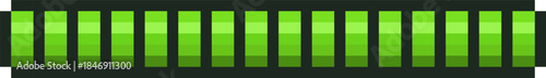Green graphic equalizer bars showing sound levels