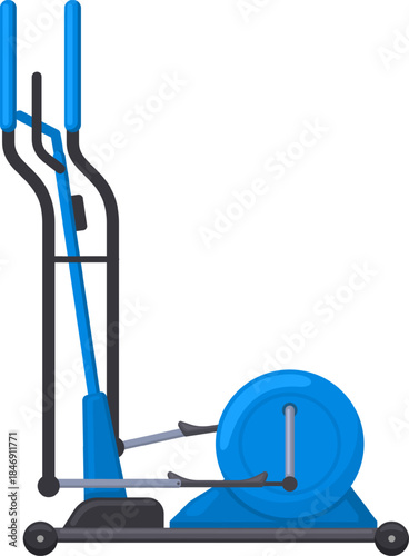 Elliptical trainer providing fitness and cardio workout equipment