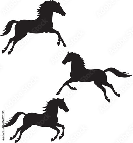 silhouette of a horse ,horse silhouette vector ,horse, animal, silhouette, farm, illustration, running, stallion, horses, art, sport, tail, race, outline, equine, nature, vector, black, animals, mamma