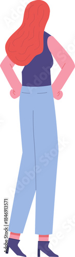 Confident woman standing with hands on hips