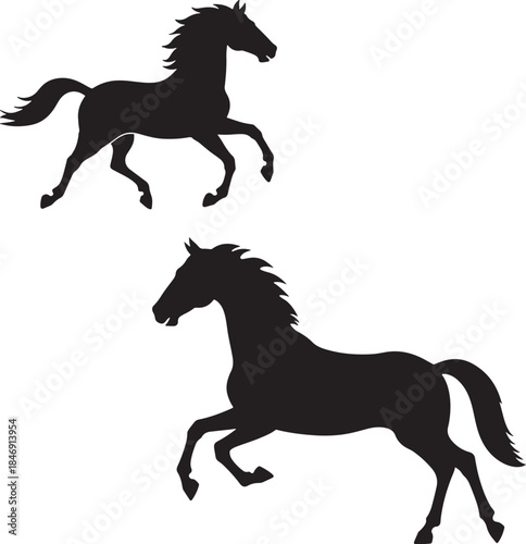 silhouette of a horse ,horse silhouette vector ,horse, animal, silhouette, farm, illustration, running, stallion, horses, art, sport, tail, race, outline, equine, nature, vector, black, animals, mamma