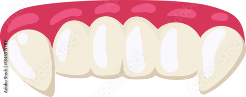 Vampire fangs accessory for halloween costume party