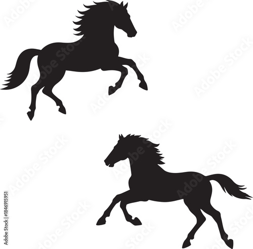silhouette of a horse ,horse silhouette vector ,horse, animal, silhouette, farm, illustration, running, stallion, horses, art, sport, tail, race, outline, equine, nature, vector, black, animals, mamma