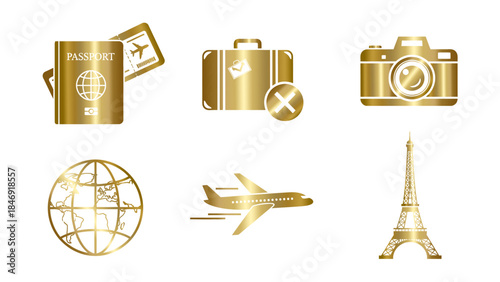 set of travel icons, travel icons set
