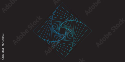 Infinite fly through straight stripes on black background. Lines background. Flying Through a Universe of Colorful Blinking and Twinkling streaks.