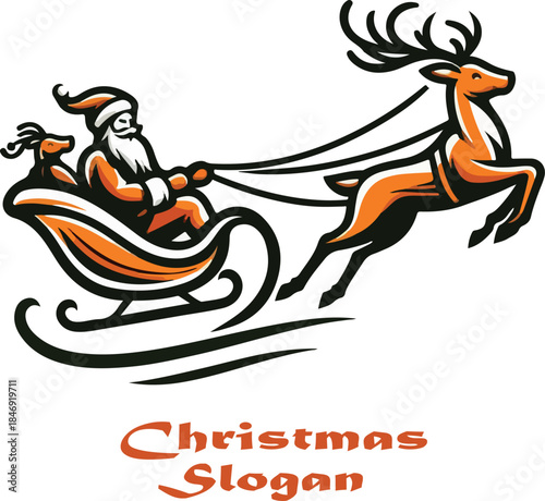 Horse Racing Emblem Vector Illustration