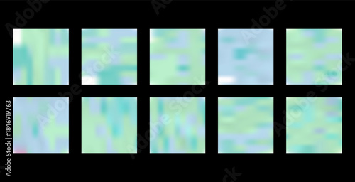 Abstract defocused background Set, A blurry image of a colorful object with a blurry background Set