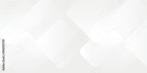 3D white geometric abstract background overlap layer on bright space with rounded rhomb effect decoration modern illustration eps10