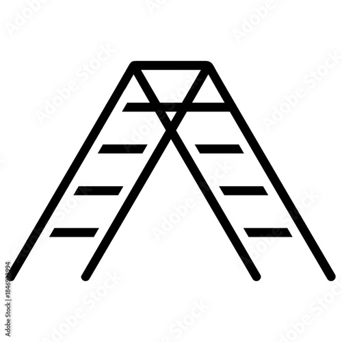 Step Ladder Glyph Icon
