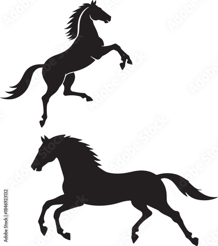 silhouette of a horse ,horse silhouette vector ,horse, animal, silhouette, farm, illustration, running, stallion, horses, art, sport, tail, race, outline, equine, nature, vector, black, animals, mamma