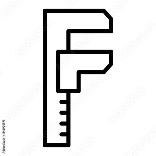 Caliper Outline Icon