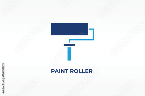 PAINT ROLLER vector, icon or logo sign isolated symbol illustration