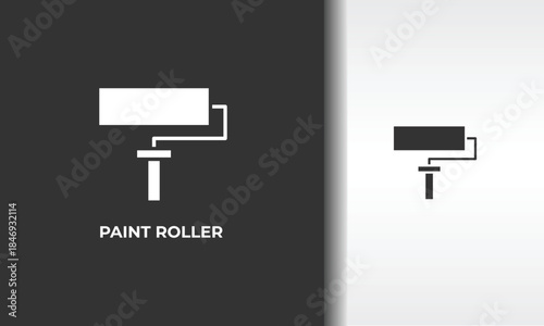 Paint Roller Vector, Icon Or Logo Sign Isolated Symbol Illustration