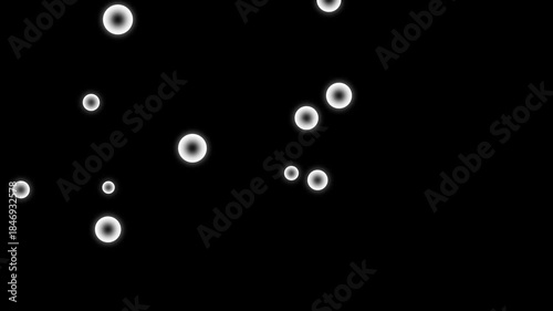 Bubble circles floating upward on black  background, Bubbles float upwards on green screen, Flying water bubbles on green screen, Bubbles texture on chroma