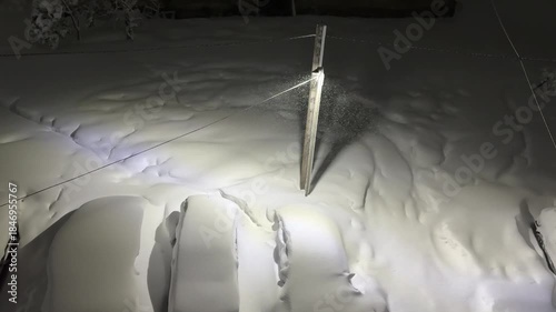Snow-covered cars. Snowfall in Europe.