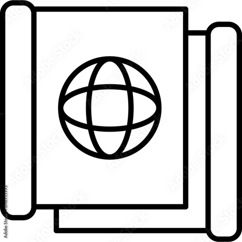 News Global Icon Vector Element