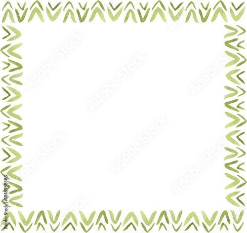 Hand Painted Botanical Watercolor Square Frame