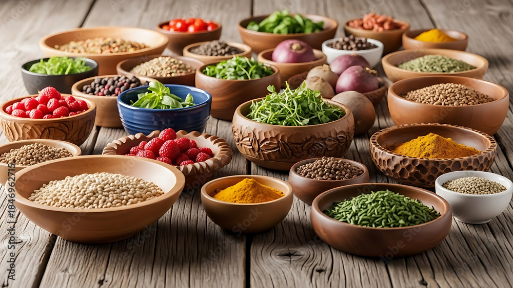 Fototapeta premium Spice and Grain Assortment