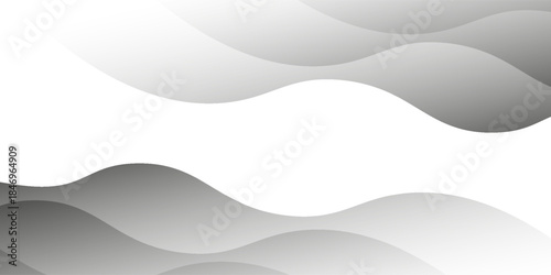Vector gray line background curve element with white space for text and message design, overlapping layers, vector sport