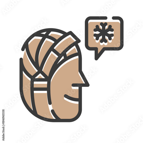 Chemotherapy patient icon