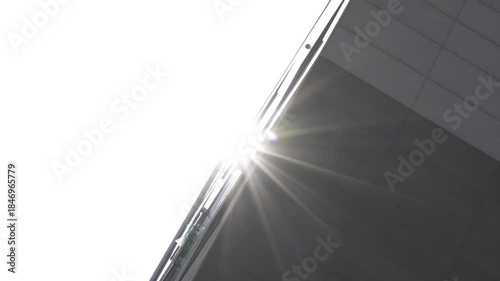 길거리, 도시, 건축, 모션, 글라스, 건물, 강철, 해살, 햇빛