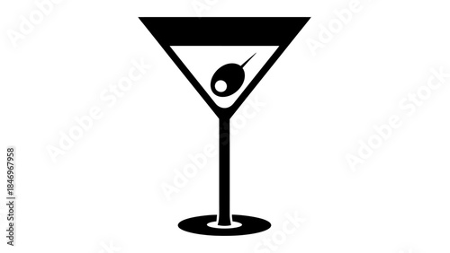 Black-White Flat Design Piggy Bank with Coins