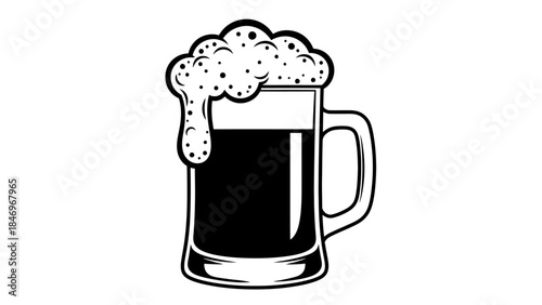 Person Climbing Ladder, Career Progression, BW Flat Design