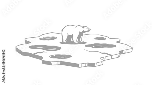 Curious Squirrel Burying Nut - Flat Design