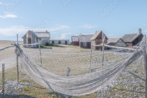 Helgurmannen fishing village on Fårö, Gotland,Sweden,