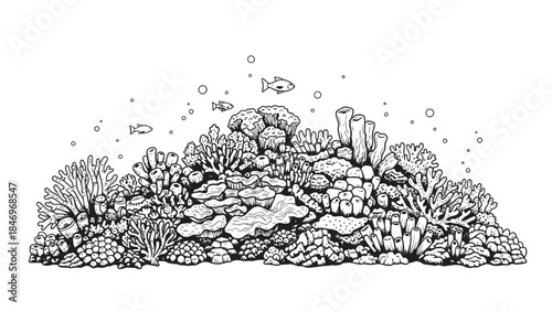 Playful Squirrel Tree Climb, Black & White Flat Design