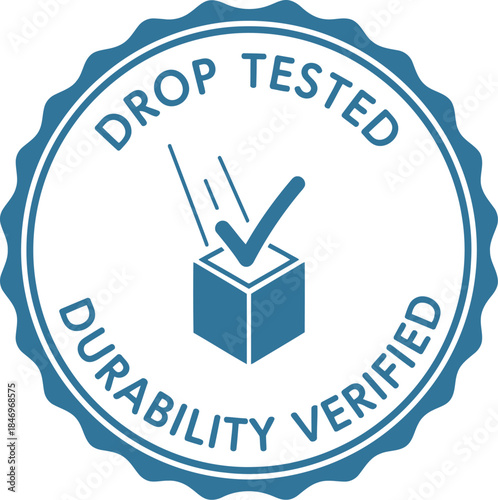Drop Tested Durability Verified Badge for Product Packaging Assurance