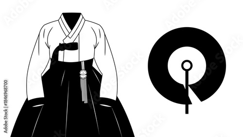 Frustrated Person Covering Face in B&W Flat Design