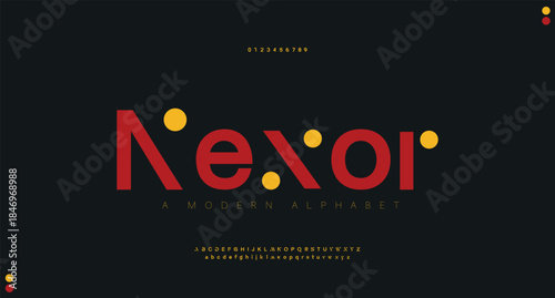 Abstract modern urban alphabet fonts. Typography sport, simple, technology, fashion, digital, future creative logo font. vector illustration