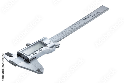 Quadro em tela Caliper closed and off seen from a slight angle isolated on a transparent png ba
