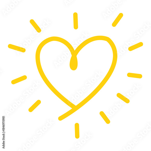Golden Heart Radiance: A radiant golden heart exudes warmth and joy, symbolizing love, compassion, and positivity in a bright, uplifting composition.