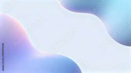 Soft Flowing Abstract Gradient Background with Pastel Blue and Purple Hues