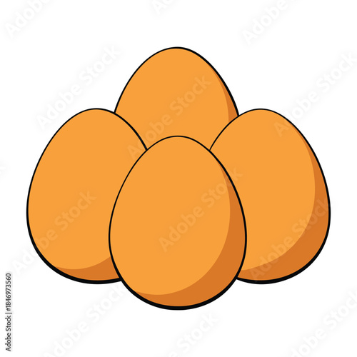 Fresh eggs arranged neatly, smooth shells shining in soft light, symbolizing simplicity, nourishment, and farm-fresh goodness for cooking, baking, and daily meals.
